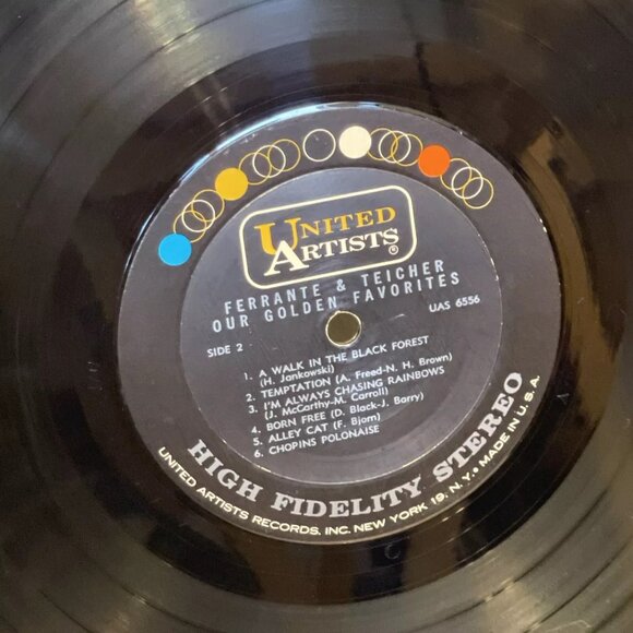 Ferrante & Teicher Our Golden Favorites (Vinyl, 1967) United Artists UAS 6556 VG - Picture 8 of 10